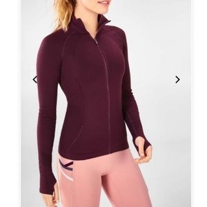 Fabletics Delta Seamless Long Sleeve Zip Jacket
